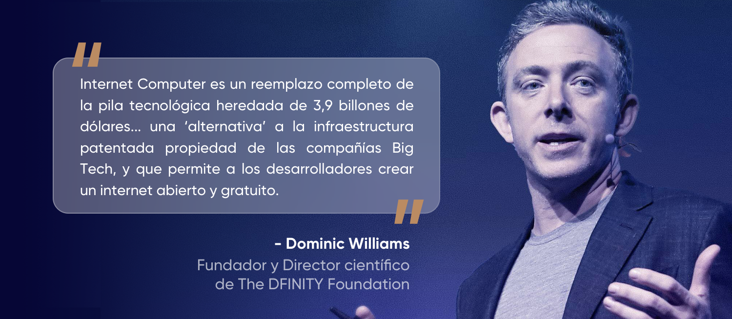 Fundador y Director científico de The DFINITY Foundation Fundador y Director científico de The DFINITY Foundation