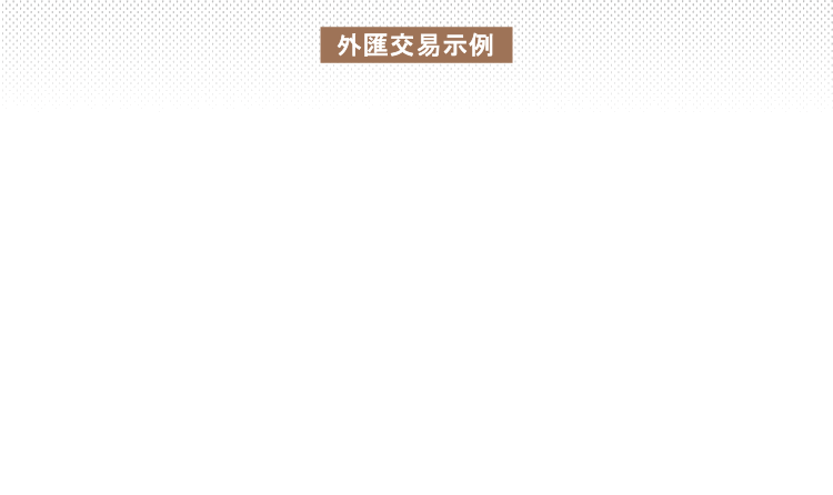 外匯交易示例 外彙交易示例