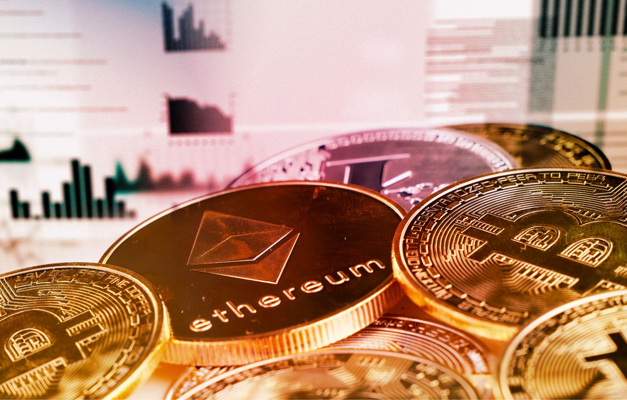 Crypto coins ranging from Ethereum to Bitcoin