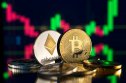 Cryptocurrency Photo of coins and graph