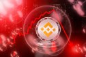 BNB cryptocurrency in a red bubble