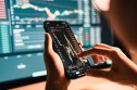 Cryptocurrency Person holding cell phone