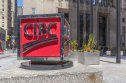 CIBC sign Sign of CIBC at head office in Toronto