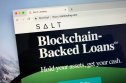 Website of SALT, a blockchain cryptocurrency lending platform.