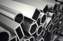 Aluminium bars Factory aluminium bars arranged in rows