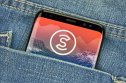 Sweatcoin The Sweatcoin (SWEAT) logo on a smartphone screen