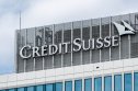 Credit Suisse stock forecast logo on the offices of the Credit Suisse Bank Group in Warsaw.