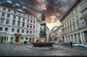 Fountain of Austria on Freyung square, Vienna 