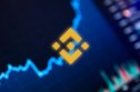 Binance coin (BNB) BNB Finance coin cryptocurrency on the background of the chart