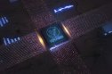Voyager crypto bankruptcy Voyager Token on a circuit background