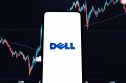 West Bangal, India - October 09, 2021 : Dell logo on phone screen stock image. West Bangal, India - October 09, 2021 : Dell logo on phone screen stock image.