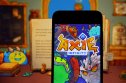 what is axie infinity Axie Infinity logo on smartphone with game background