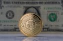 What is cronos? Cronos coin with US dollar background