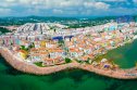 Vietnam house price crash View of Lycee Yersin School with many houses in Dalat, Vietnam.