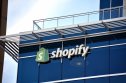 Shopify sign in headquarters building in Toronto, Canada