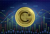 Cryptocurrency Image of coin and graph
