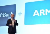 Arm LTD An image of SoftBank Group CEO Masayoshi Son speaking at a press conference