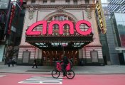 Meme Stocks A image of a AMC movie theater in Times Square, New York.