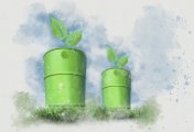 Green Fuel A conceptual illustration of green fuel.
