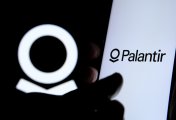 Palantir Technologies Palantir's logo seen on a smartphone screen