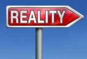 Reality Show Photo of sign with arrow