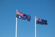 AUD NZD Australian and New Zealand flags