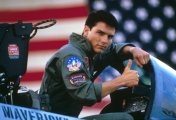 Tom Cruise in the original Top Gun Actor Tom Cruise shown in the original Top Gun
