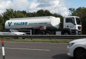 Valero Fuel Truck A Valero fuel truck on a highway in the UK.