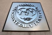 A file photo of the International Monetary Fund logo seen outside the headquarters building during the IMF/World Bank spring meeting in Washington, U.S., April 20, 2018. A file photo of the International Monetary Fund logo seen outside the headquarters building during the IMF/World Bank spring meeting in Washington, U.S., April 20, 2018.