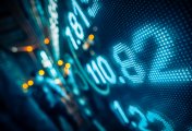 NSE Nifty 50 Stock charts on the backdrop of city lights