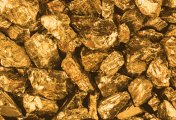 Gold nuggets Gold nuggets scattered in a heap