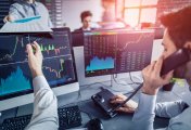 NSE Nifty 50 Trader trading on Nifty index in office premise