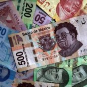 Mexican pesos are seen in this picture illustration August 3, 2017. 
