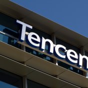 Tencent share price forecast The Tencent logo seen at Tencent's US Headquarters in Palo Alto. The Tencent logo seen at Tencent's US Headquarters in Palo Alto.