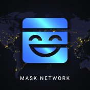 The Mask Network logo on a dark background