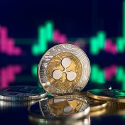 Who owns the most Ripple? XRP tokens, candle charts going up and down in the background