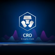 who owns the most Crypto.com Crypto.com coin icon crypto currency token symbol come out from smartphone with growth chart. Trading cryptocurrency on application.