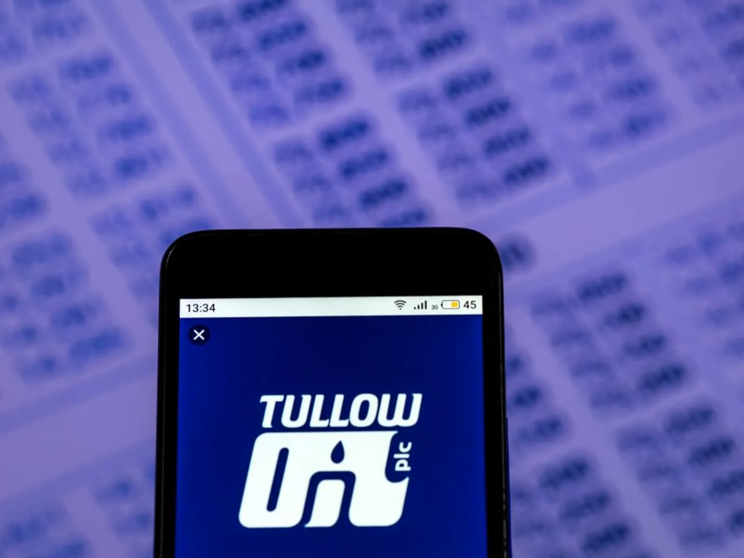 Tullow Oil share price forecast Tullow Oil Company logo on a smartphone screen