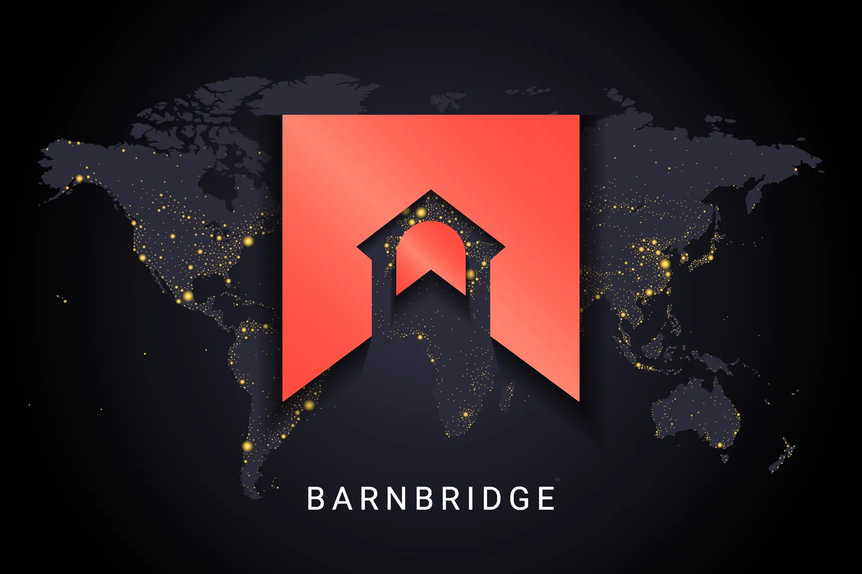 BarnBridge The BarnBridge logo in front of a map
