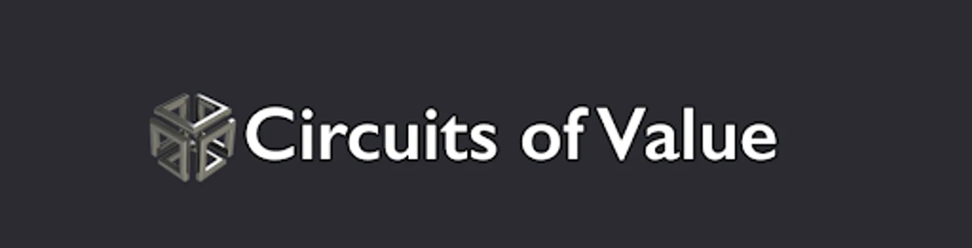 COVAL circuits of value logo on a black background