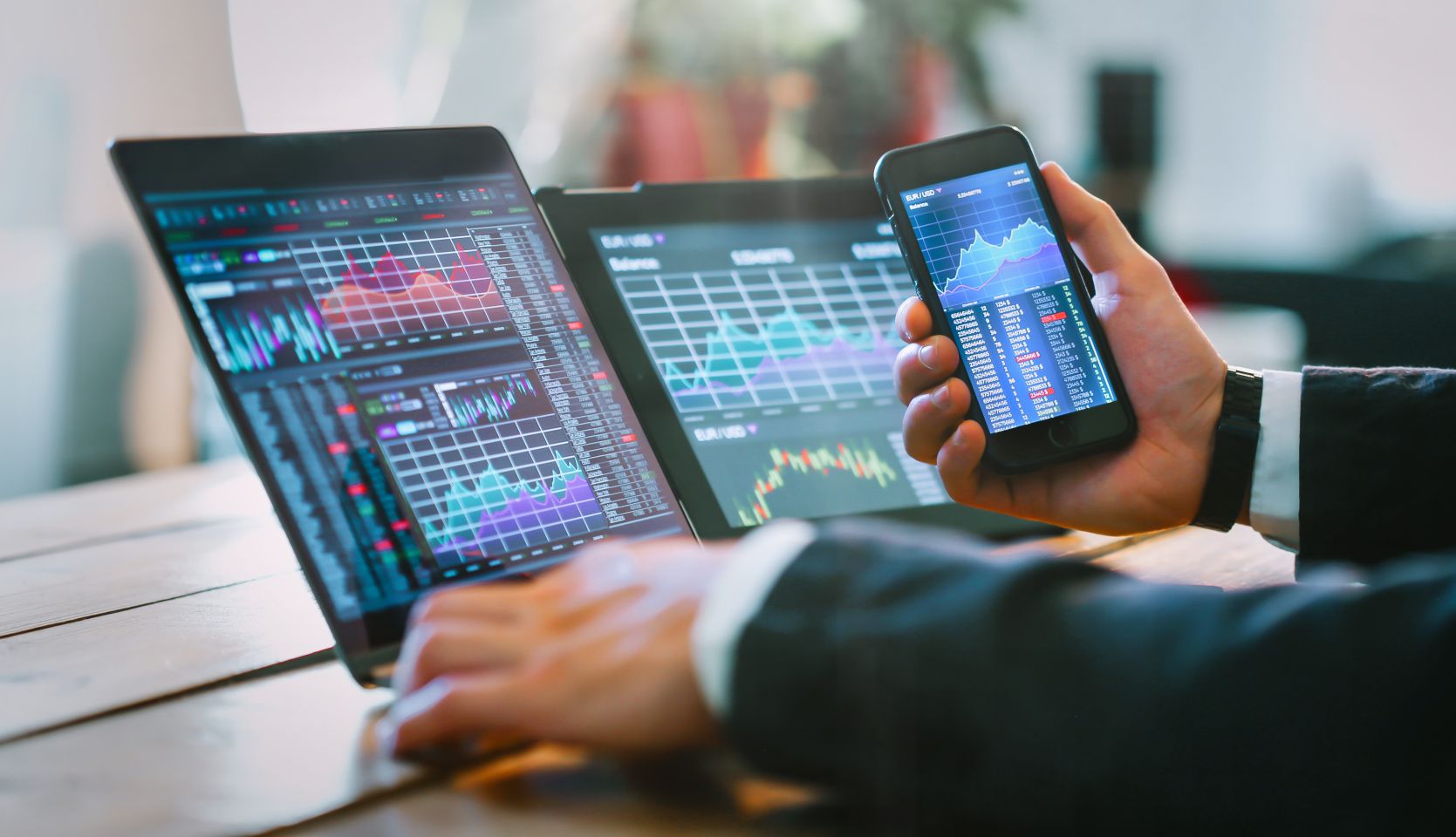 How to predict cryptocurrency price using fundamental analysis Business man working with trader graphics concept.