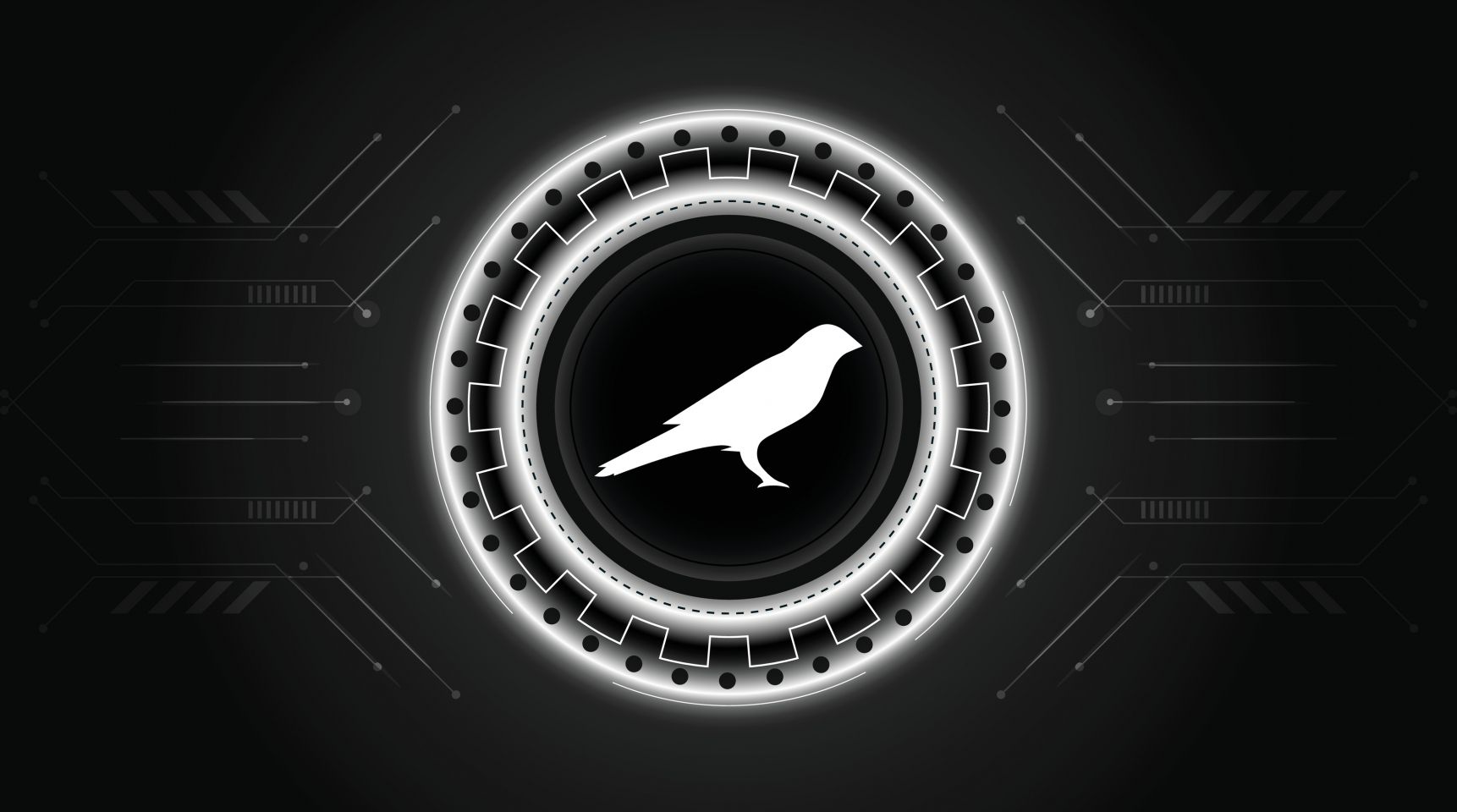 Kusama price prediction Kusama logo with crypto currency themed circle black background design. Modern neon color banner for KSM token icon. Kusama Cryptocurrency Blockchain technology concept.