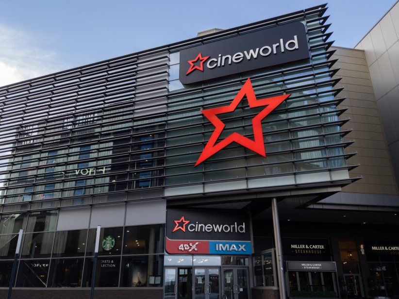Cineworld cinema in Telford, England