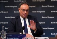 Governor of the Bank of England Andrew Bailey addresses the media during the Monetary Policy Report press conference at the Bank of England, in London, on February 2, 2023 Governor of the Bank of England Andrew Bailey addresses the media during the Monetary Policy Report press conference at the Bank of England, in London, on February 2, 2023