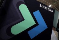 A file photo of the logo of German multinational conglomerate corporation Siemens AG displayed at the Collision conference in Toronto, Ontario, Canada June 23, 2022. A file photo of the logo of German multinational conglomerate corporation Siemens AG displayed at the Collision conference in Toronto, Ontario, Canada June 23, 2022.