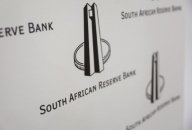 A view shows the logo of South Africa's central reserve bank, at the reserve bank offices in Pretoria, South Africa, January 26, 2023. A view shows the logo of South Africa's central reserve bank, at the reserve bank offices in Pretoria, South Africa, January 26, 2023.