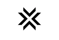 LCS logo, a geometric shape in black on a white background