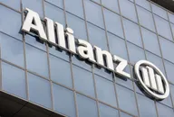 Allianz logo displayed on the glass facade of a modern office building
