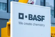 BASF company sign displayed in front of a modern office building