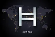 Hedera logo on black